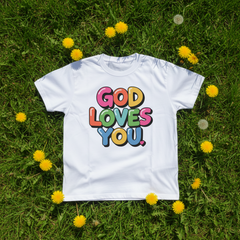 God Loves You - White