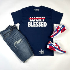 Not Lucky But Blessed Tee